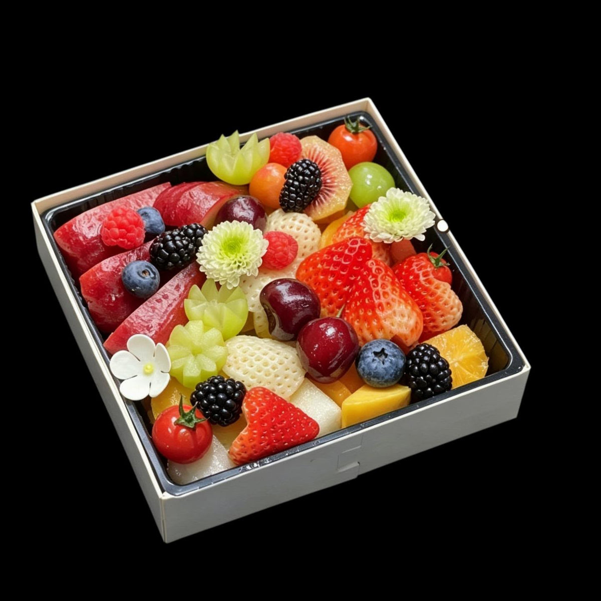 水果拼盘切盒(Fresh-Cut Fruit Platter | Real Gift Delivered to the Streamer)