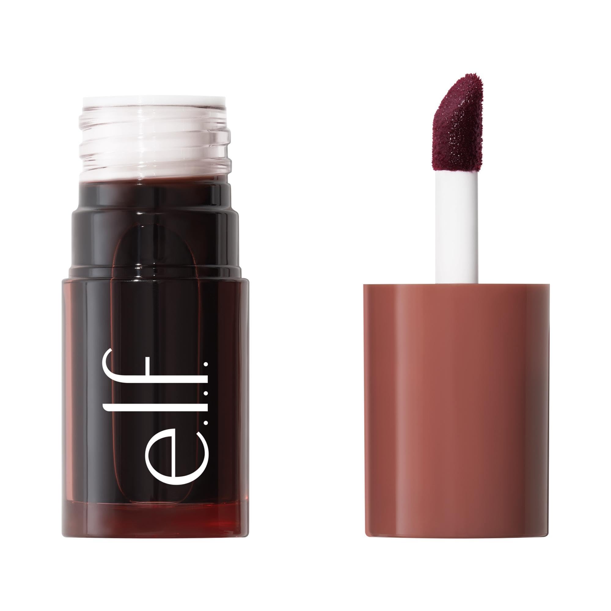 e.l.f. Sheer For It Blush Tint, Multi-Use, Long-Lasting Lip & Cheek Makeup, Creates A Natural Flush Finish, Vegan & Cruelty-Free, Plums Up