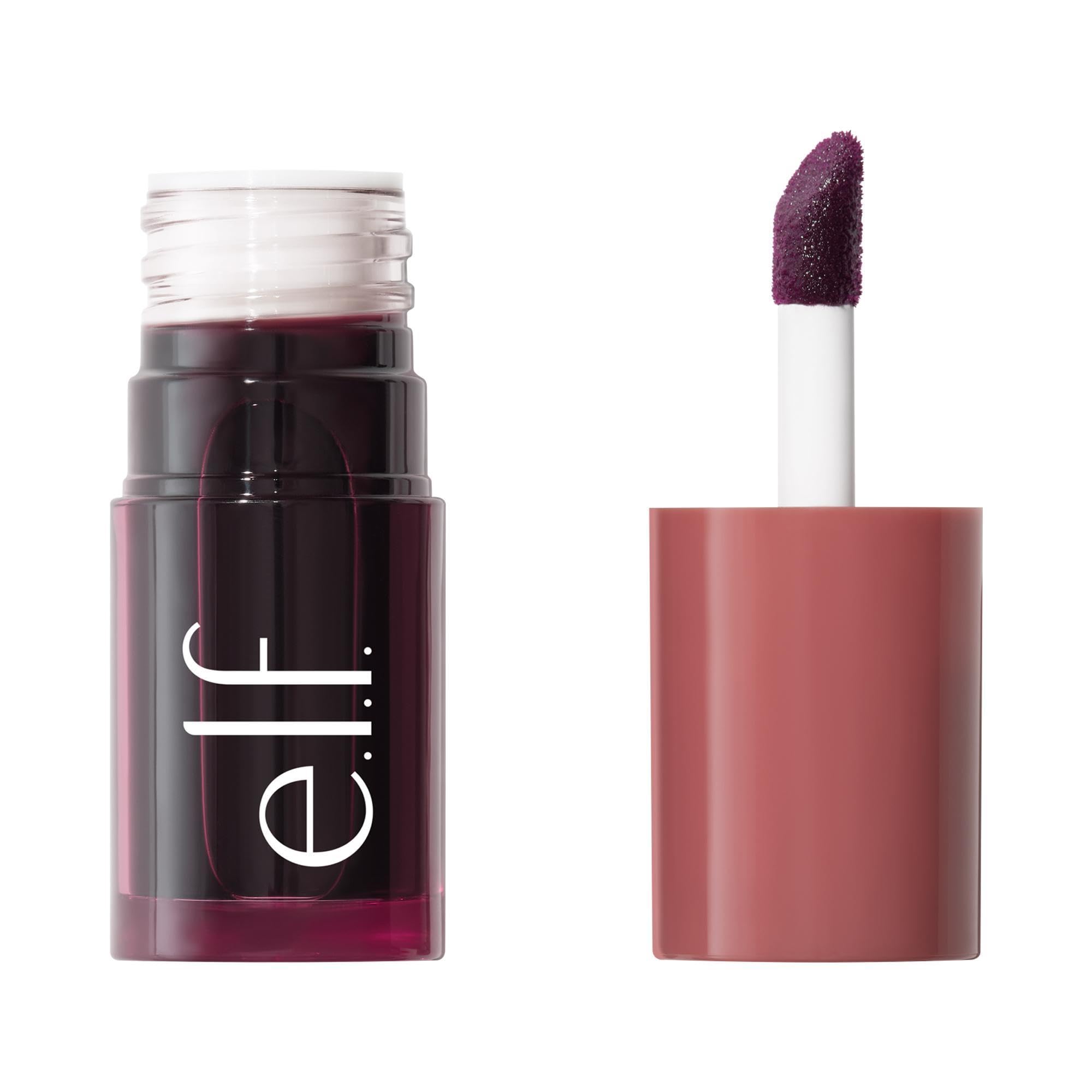 e.l.f. Sheer For It Blush Tint, Multi-Use, Long-Lasting Lip & Cheek Makeup, Creates A Natural Flush Finish, Vegan & Cruelty-Free, Plums Up