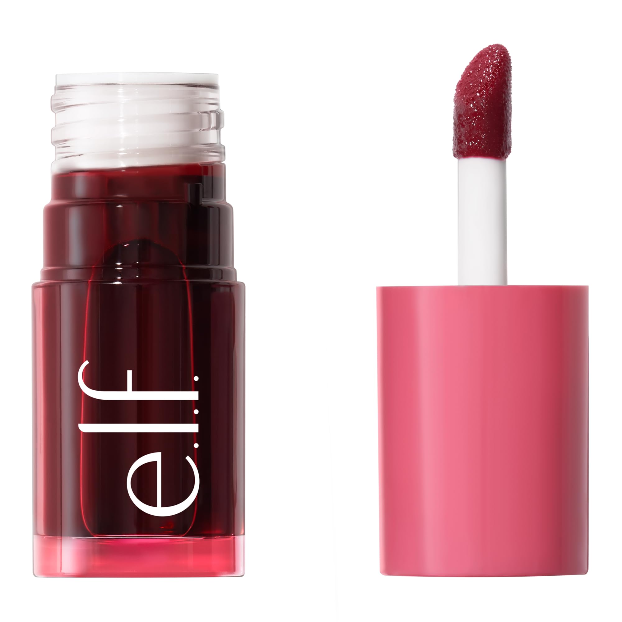 e.l.f. Sheer For It Blush Tint, Multi-Use, Long-Lasting Lip & Cheek Makeup, Creates A Natural Flush Finish, Vegan & Cruelty-Free, Plums Up