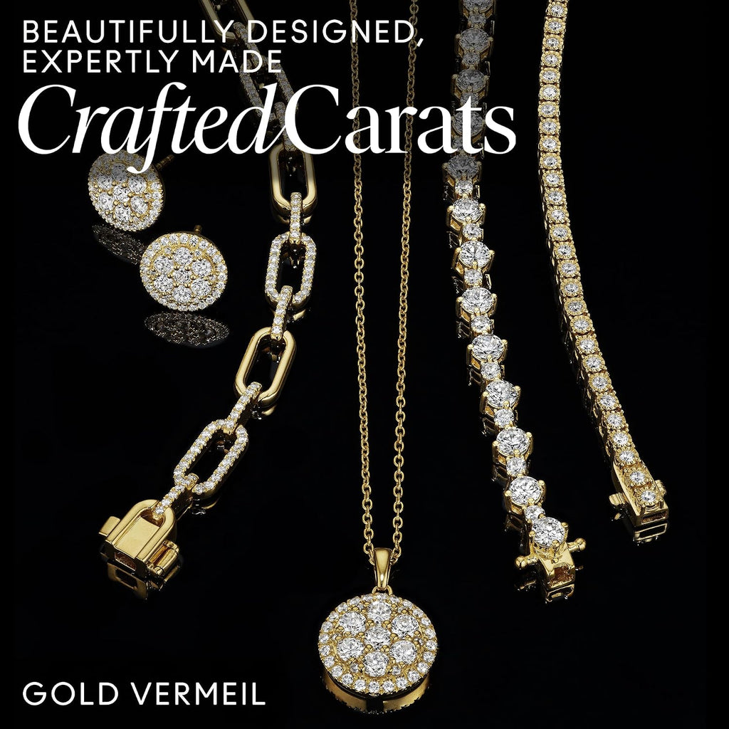 Gold Vermeil Double Row Pavé Diamond Huggie Earrings | Minimalist Hoops, Lab-Created Diamonds