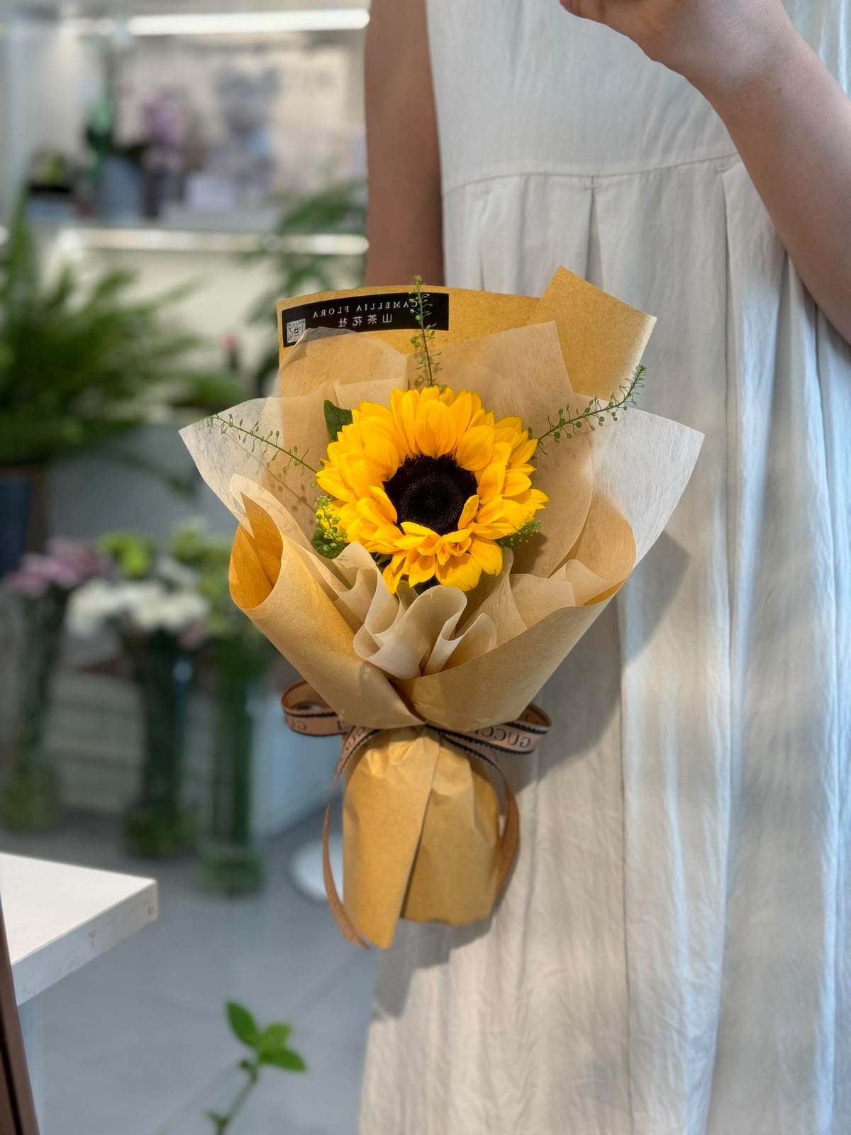 单支玫瑰向日葵（Fresh Single Rose & Sunflower | Real Gift Delivered to the Streamer）